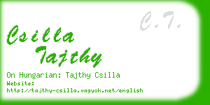 csilla tajthy business card